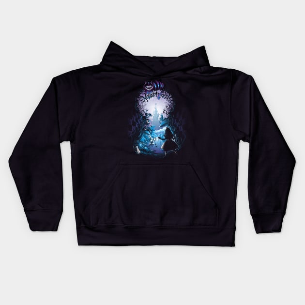 Inside a Dream Kids Hoodie by alemaglia